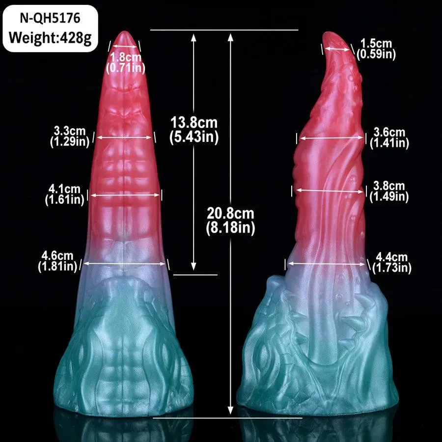 8 Inches Silicone Suction Cup Dragon Dildo