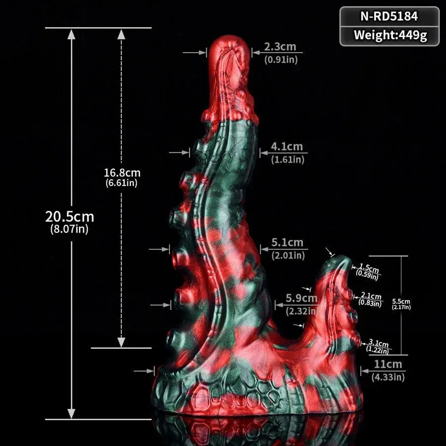 8 Inches Silicone Tentacle Dildo