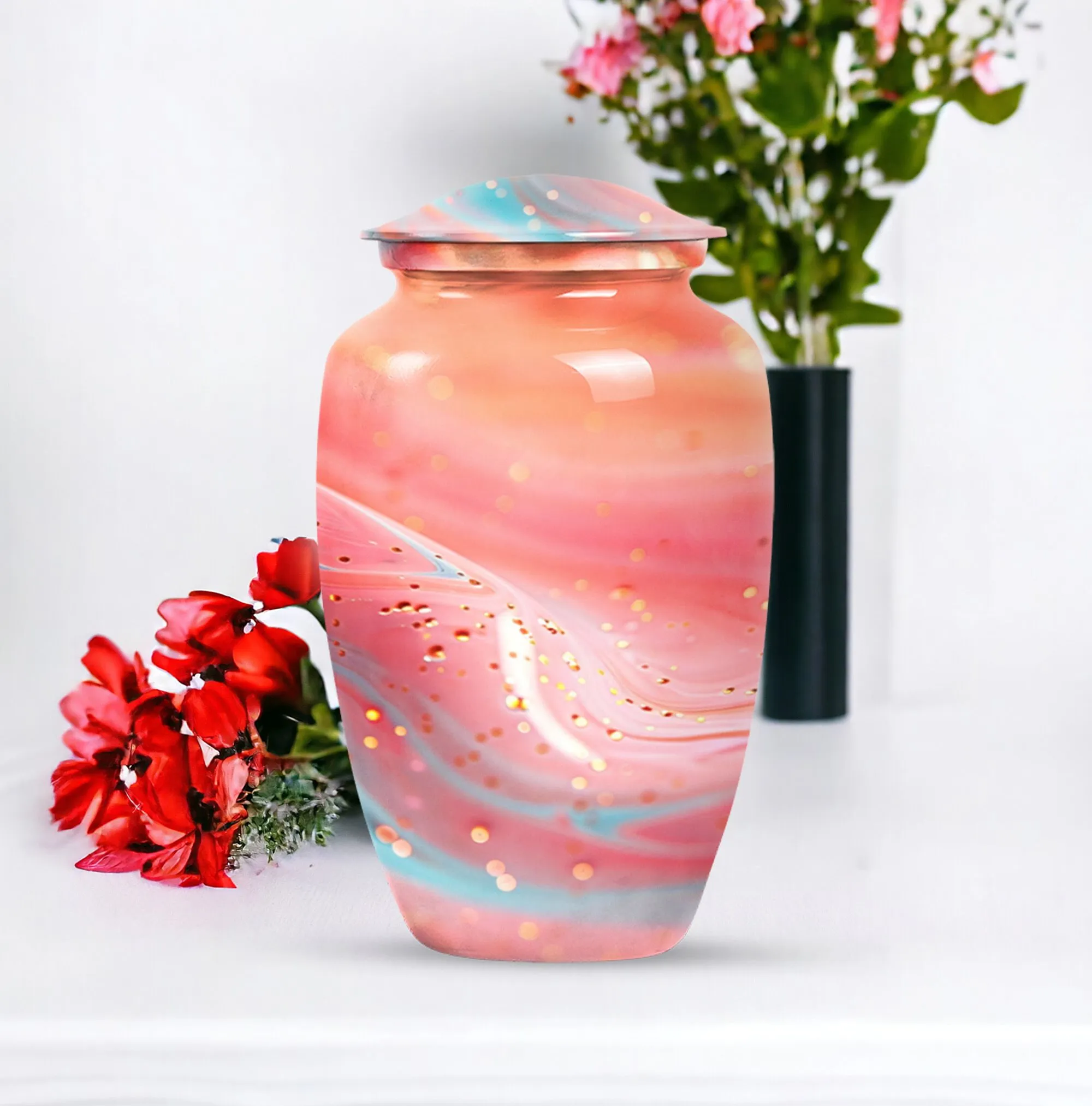 Abstract Cremation Urn - Exquisite Memorial Cremation Option