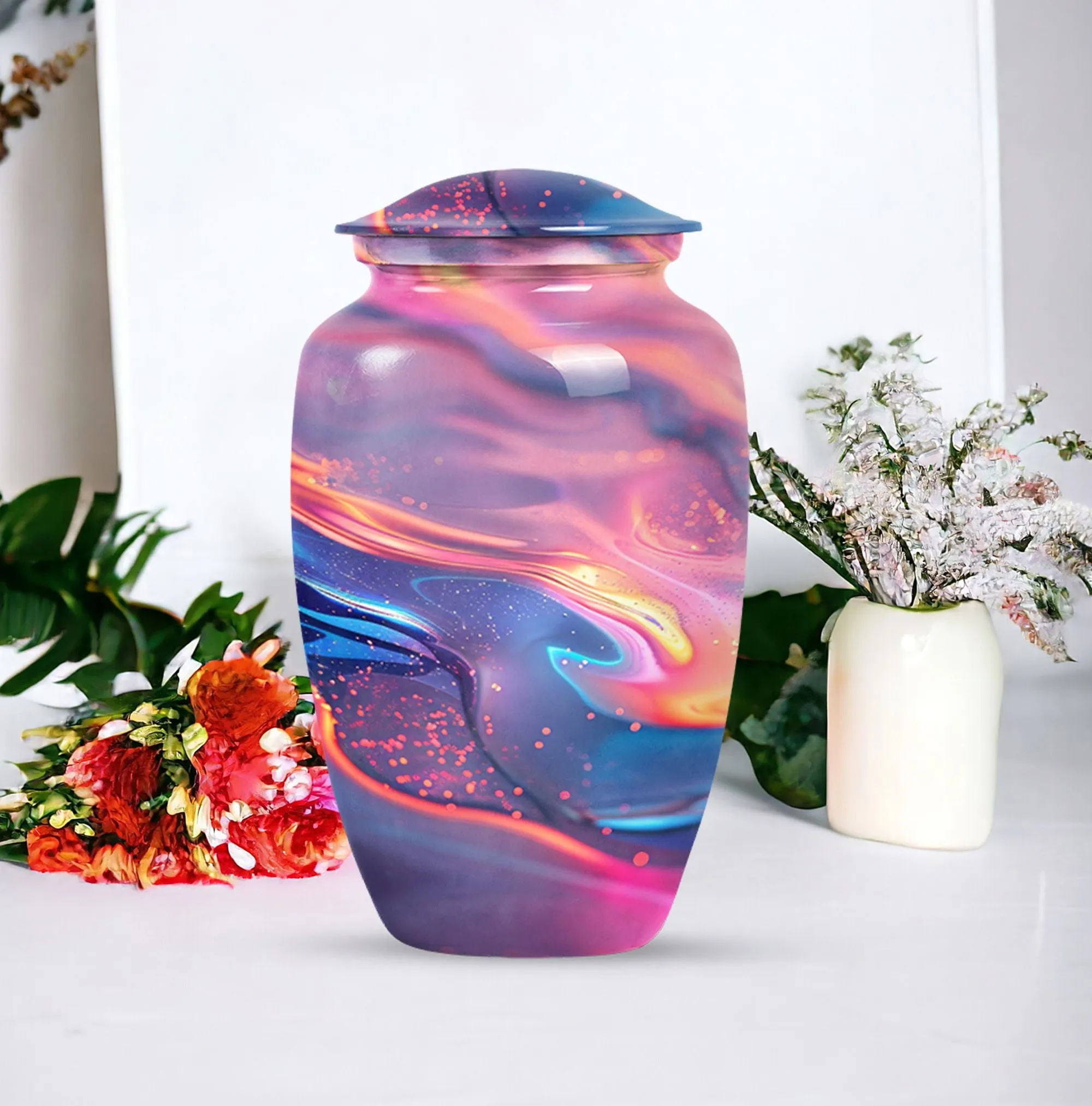 Abstract Elegance: Enigmatic Burial Cremation Urn