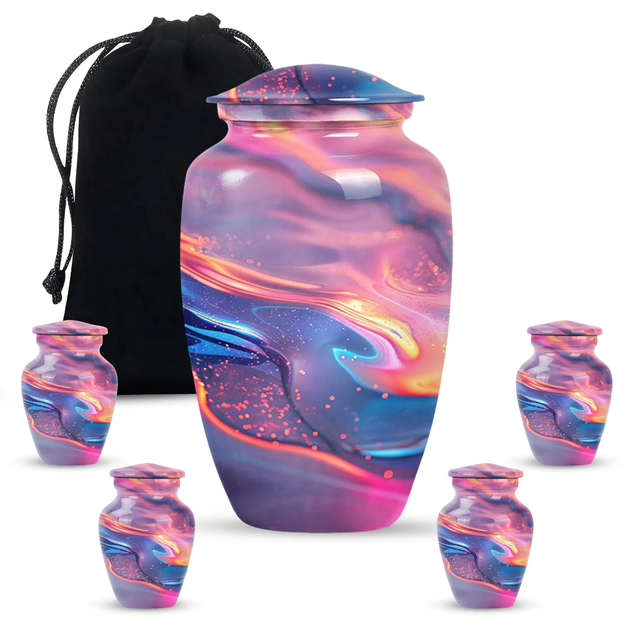 Abstract Elegance: Enigmatic Burial Cremation Urn
