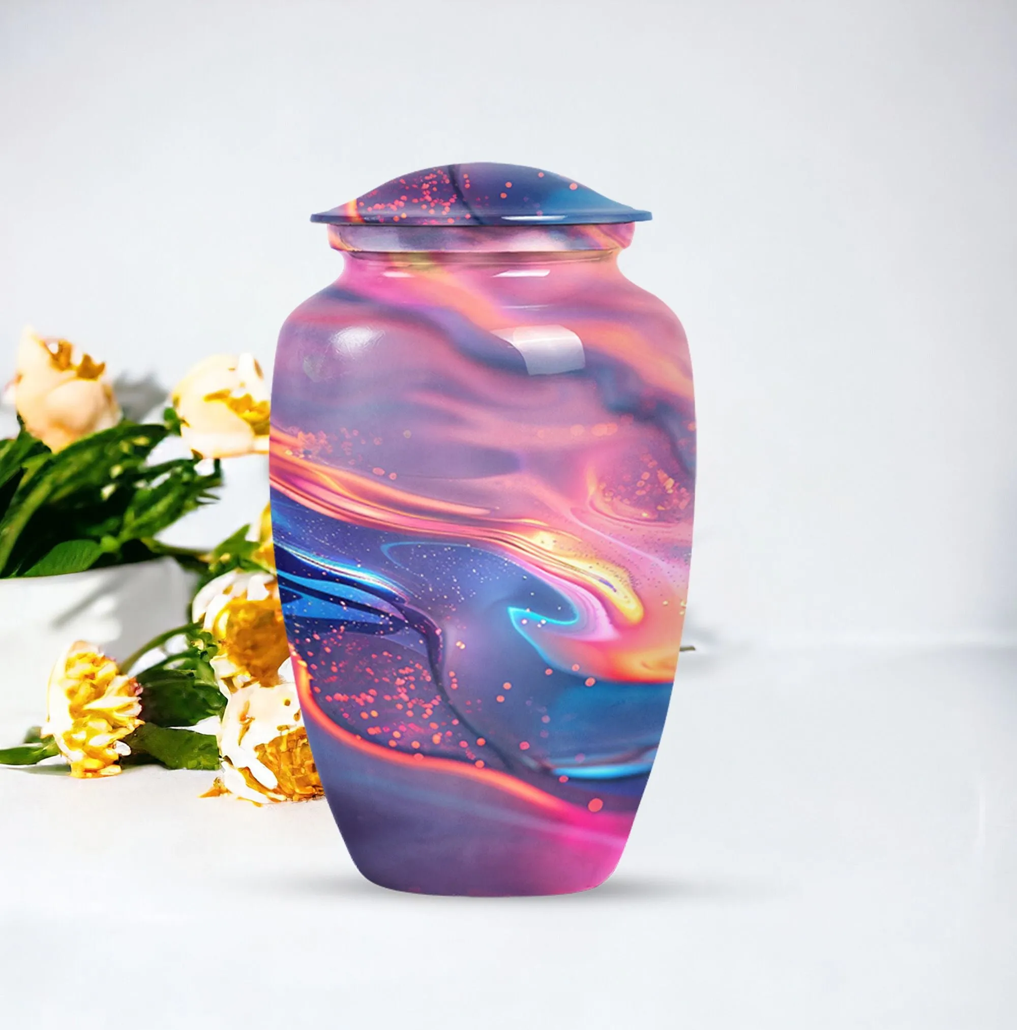 Abstract Elegance: Enigmatic Burial Cremation Urn