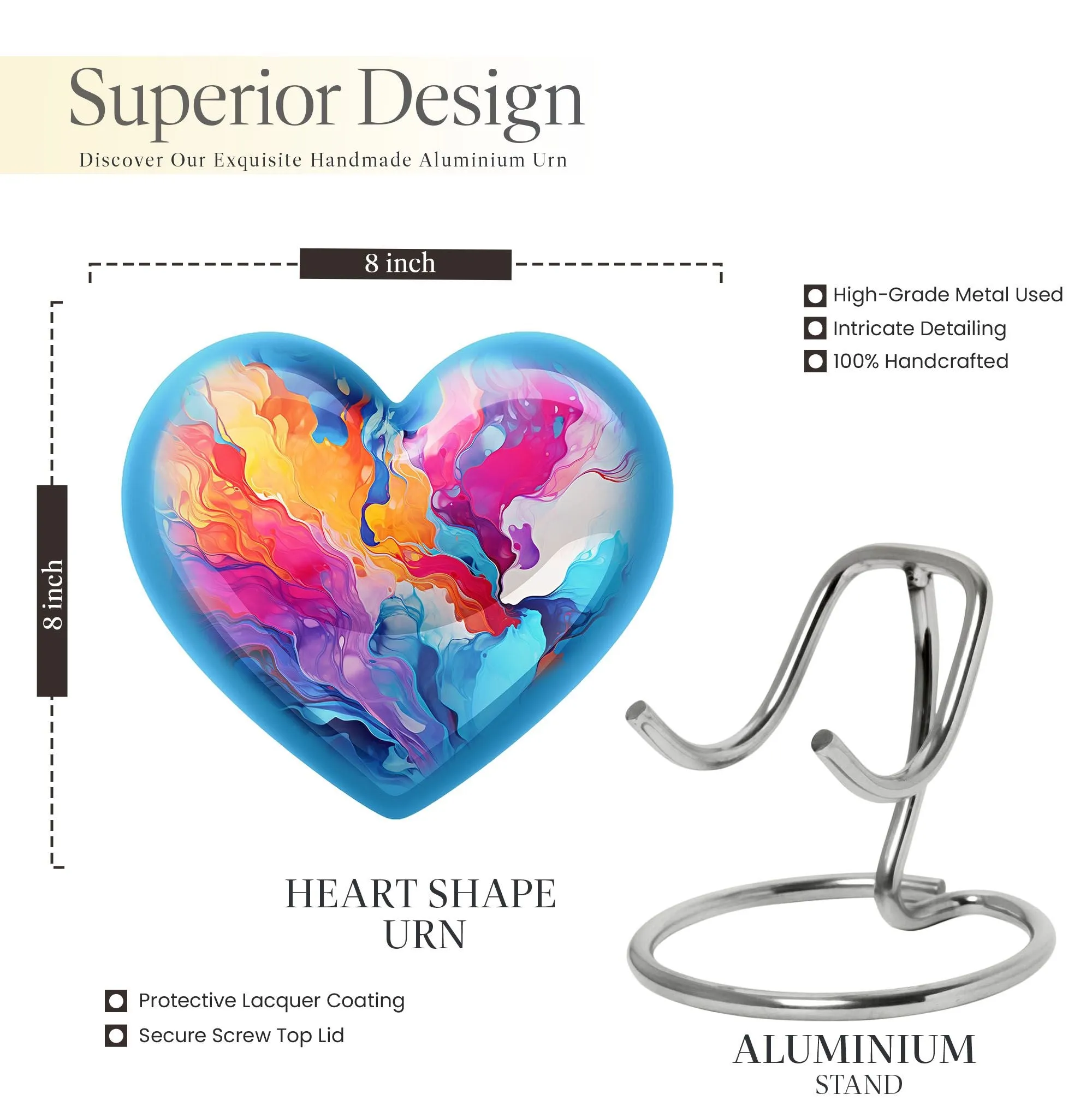 Abstract Urn: A Heartfelt Adornment for Lasting Memories