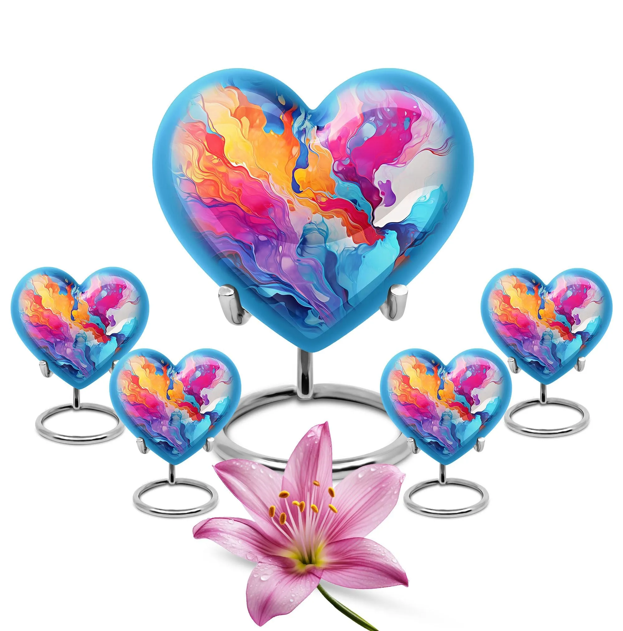 Abstract Urn: A Heartfelt Adornment for Lasting Memories