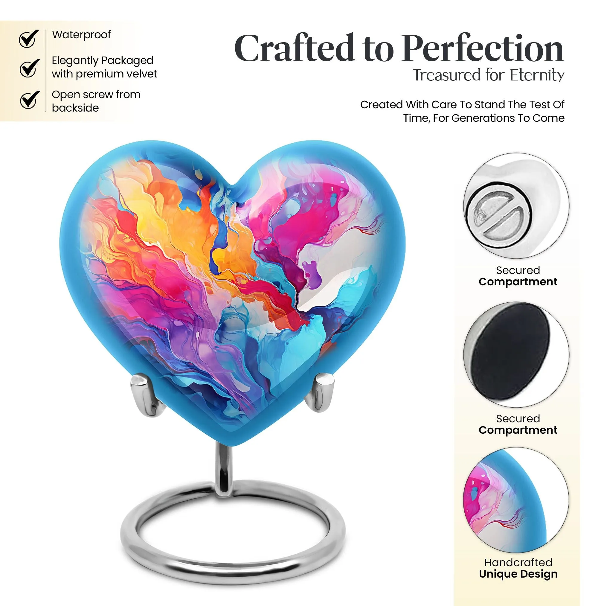 Abstract Urn: A Heartfelt Adornment for Lasting Memories