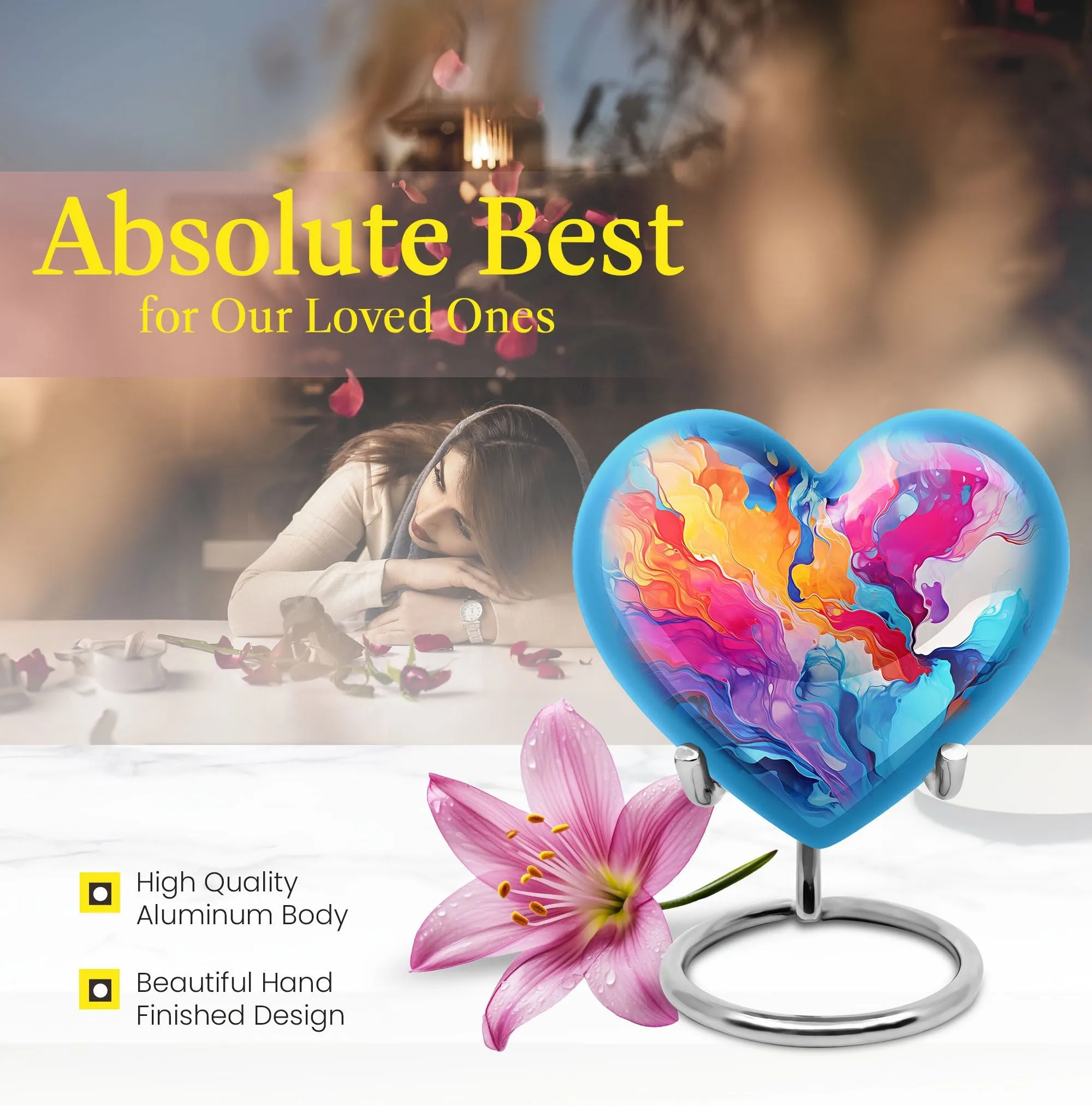 Abstract Urn: A Heartfelt Adornment for Lasting Memories