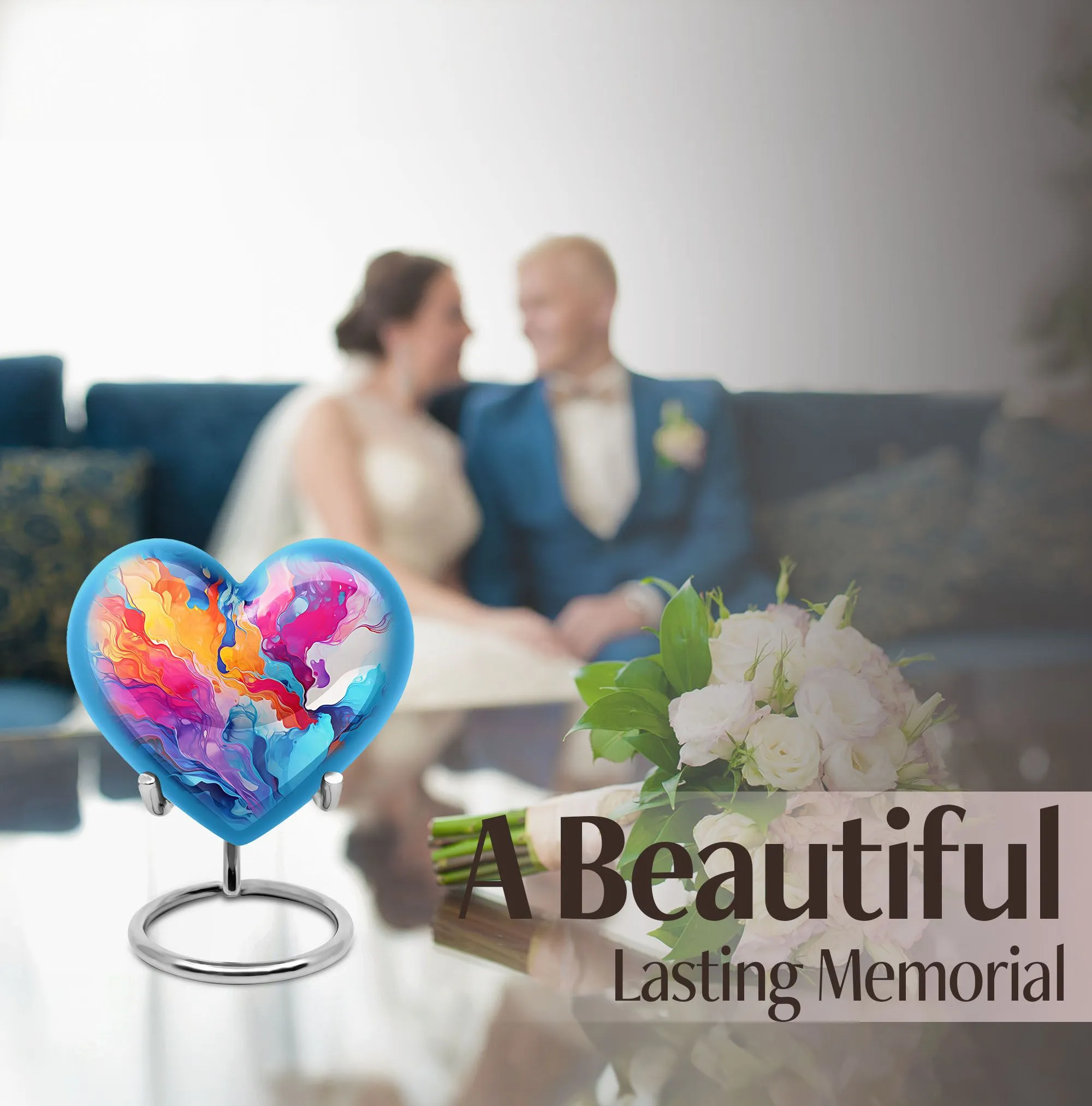 Abstract Urn: A Heartfelt Adornment for Lasting Memories