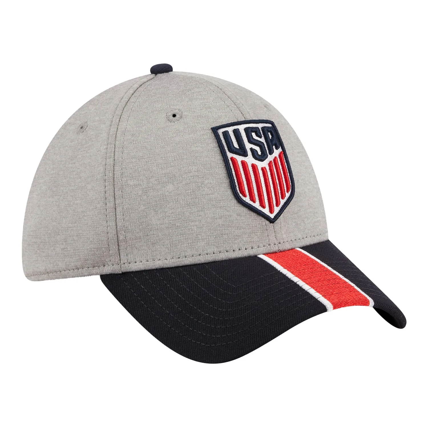 Adult New Era USMNT 39Thirty Grey Hat