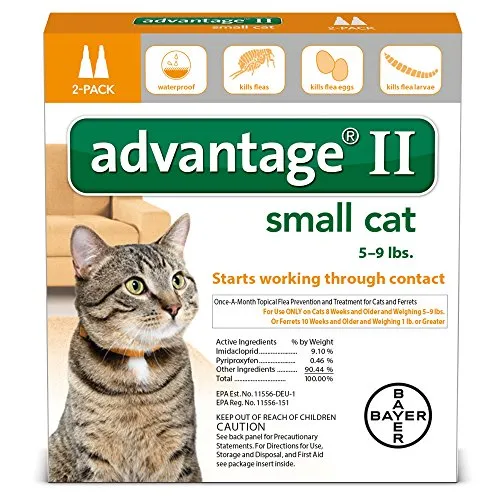 Advantage UPP-067 Bayer Healthcare Advantage II Small Cat (2 Pack)
