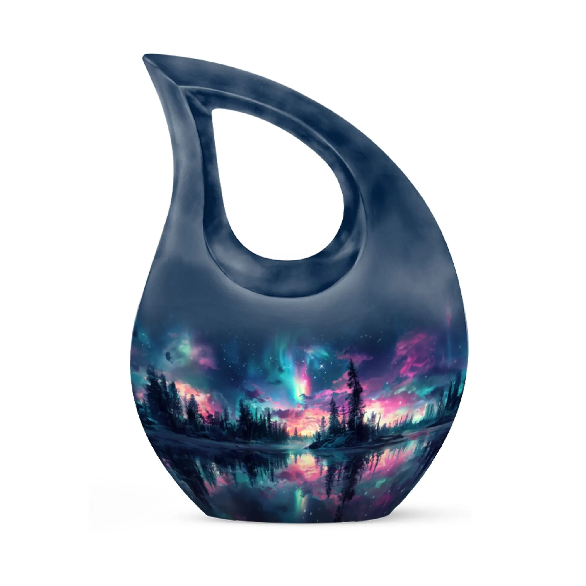 Affordable Aurora Borealis Cross Drop Memorial Tribute Large Urn