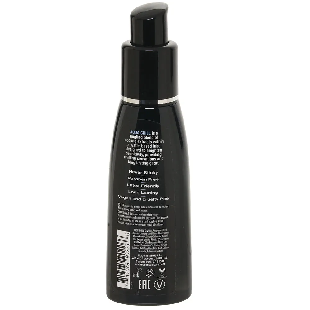 Aqua Chill Cooling Water Based Lube in 2oz/60mL
