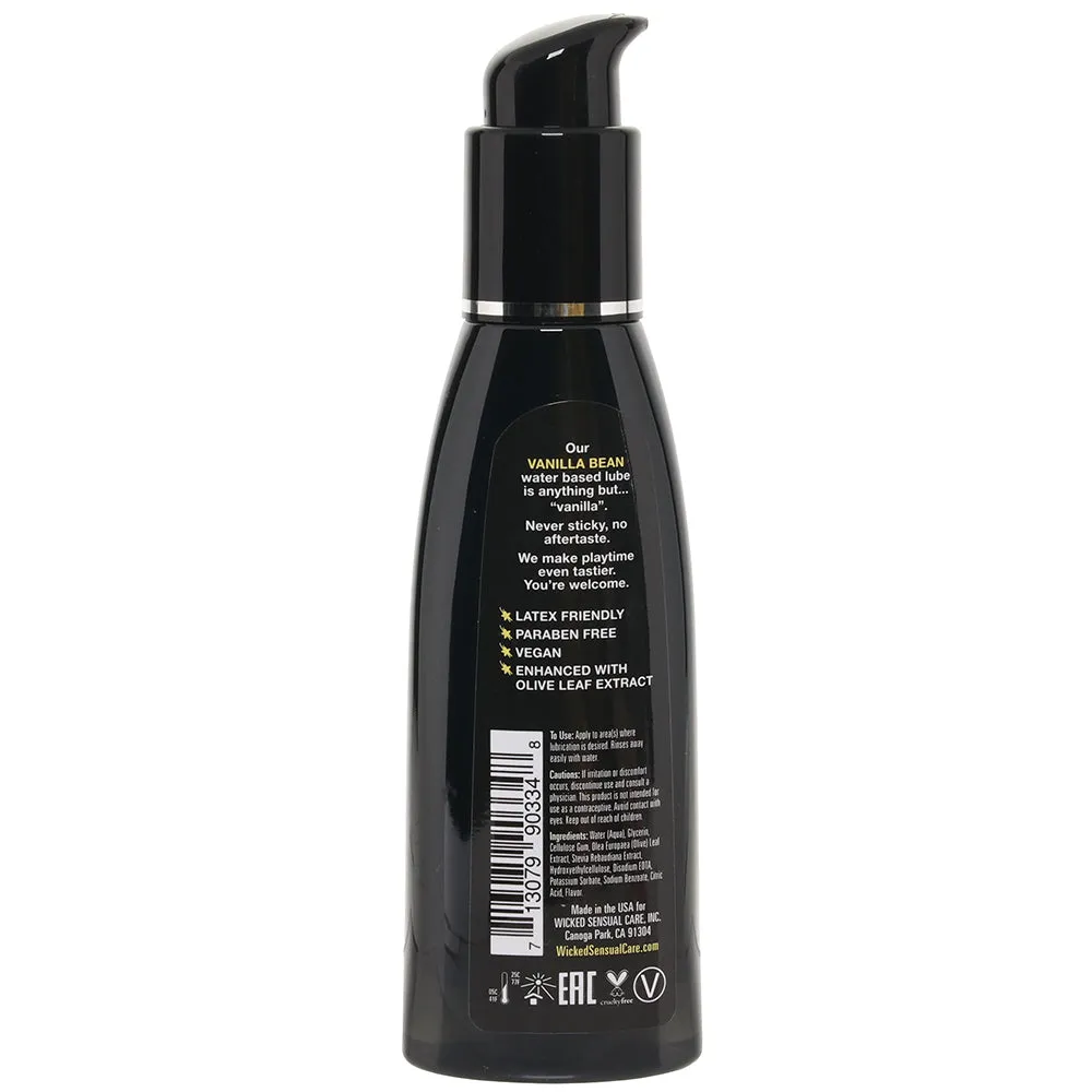 Aqua Flavored Lube 4oz/120ml in Vanilla Bean