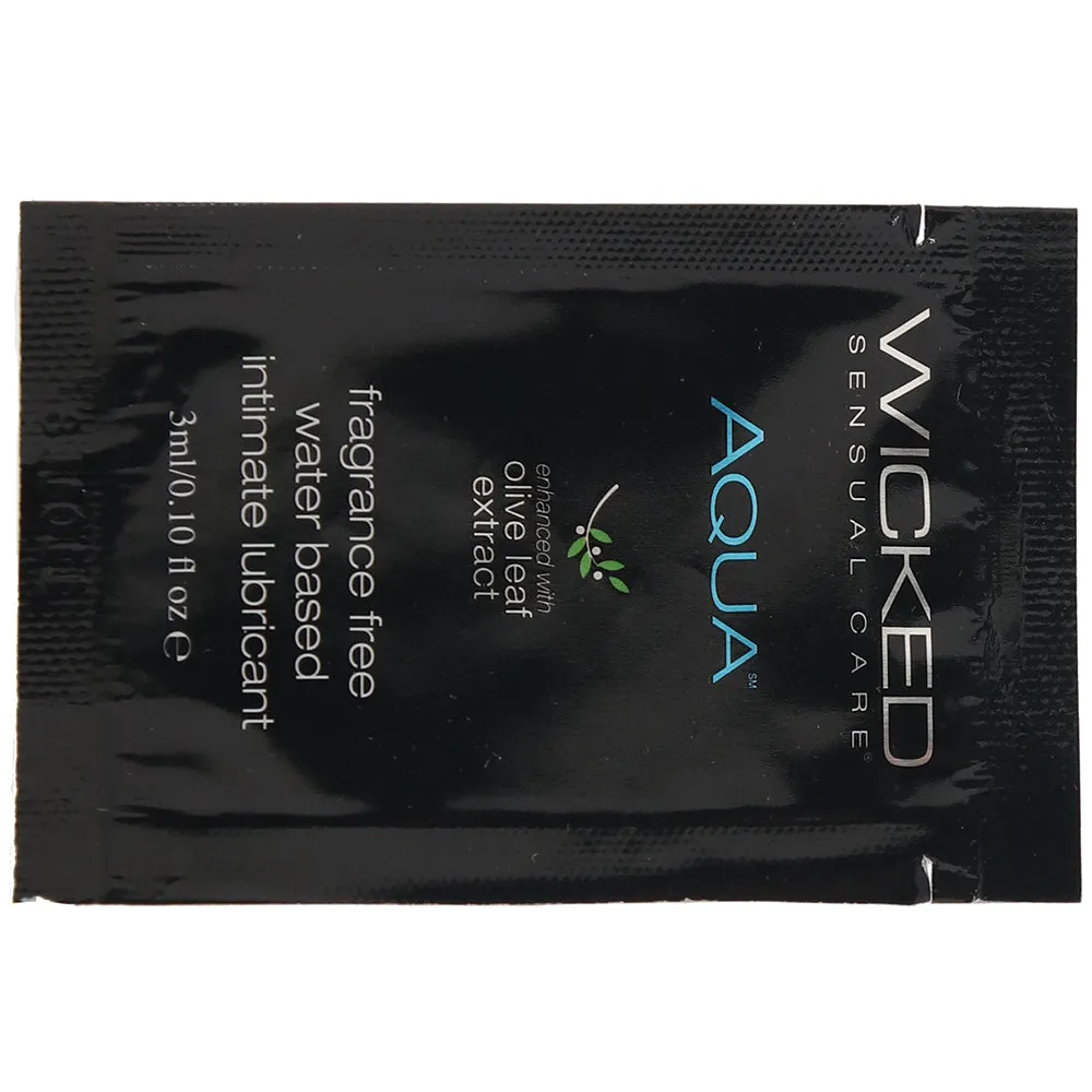 Aqua Fragrance Free Water Based Lube .10oz/3ml