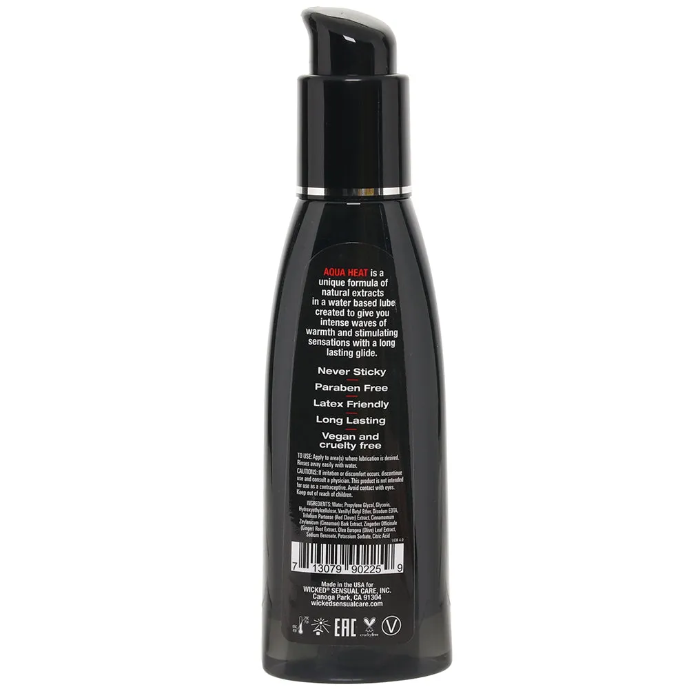 Aqua Heat Lube 4oz/120ml in Warming