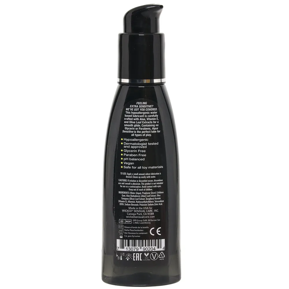 Aqua Sensitive Hypoallergenic Lube 4oz/120ml