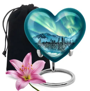 Aurora Borealis - Northern Lights Cremation Urn For Ashes
