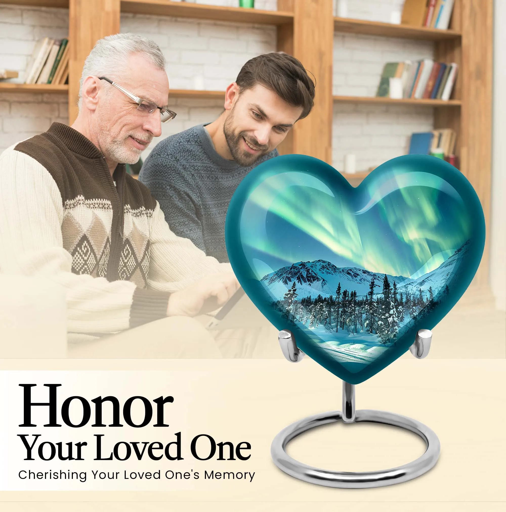 Aurora Borealis - Northern Lights Cremation Urn For Ashes