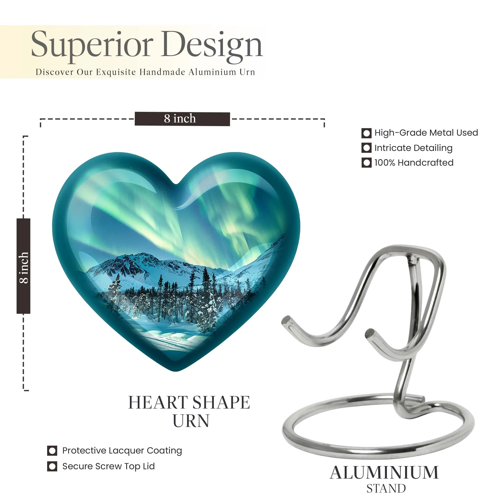 Aurora Borealis - Northern Lights Cremation Urn For Ashes