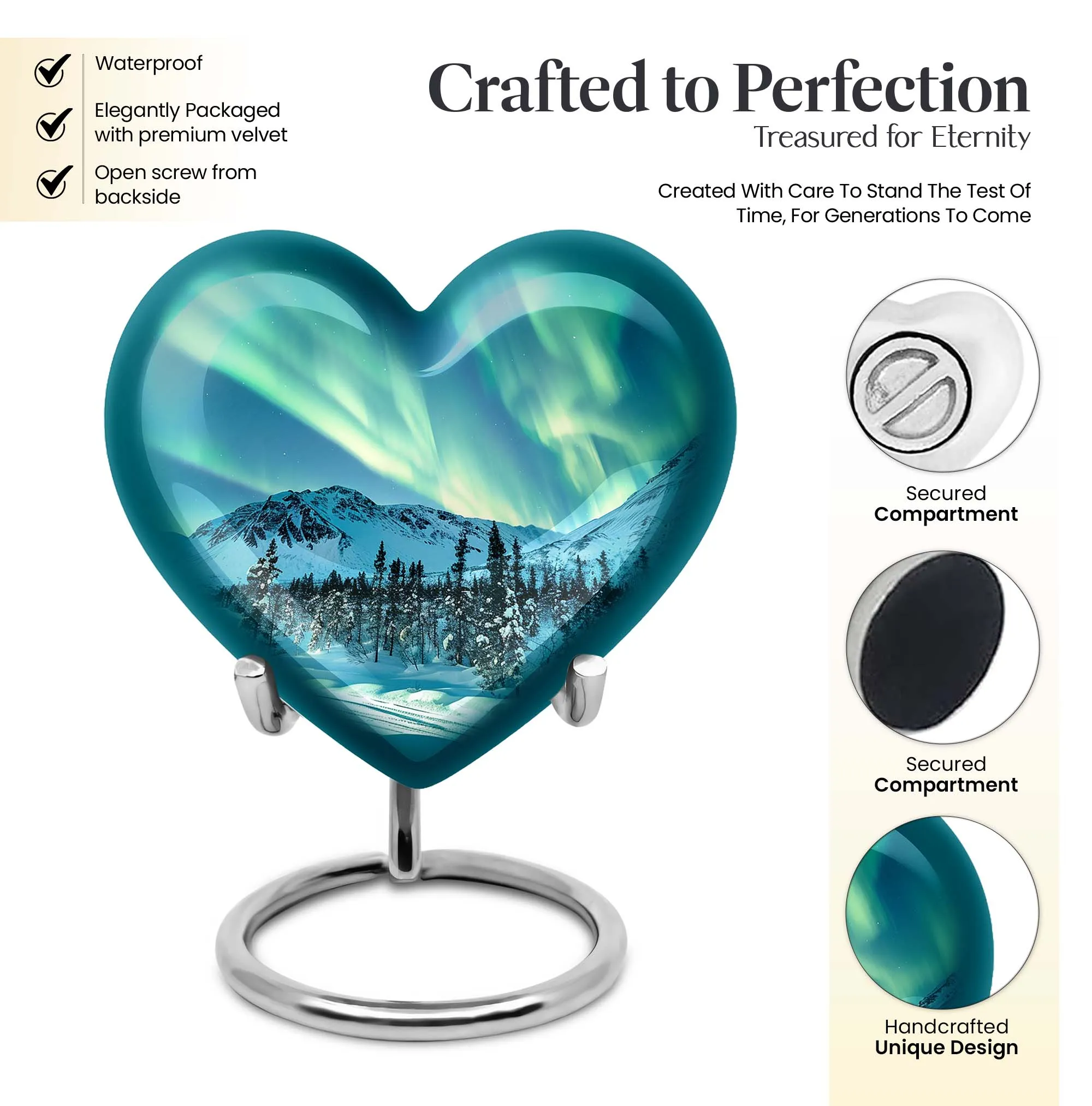 Aurora Borealis - Northern Lights Cremation Urn For Ashes