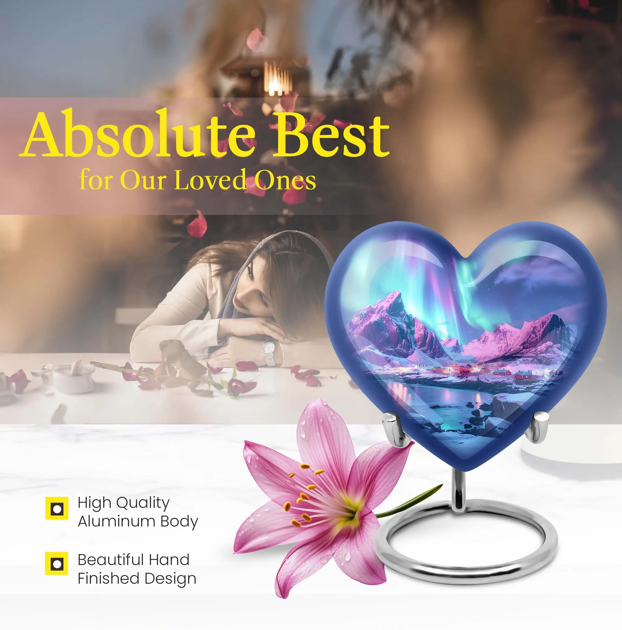 AURORA Urn A Momentous Tribute with Abstract-Themed Memorial Urn