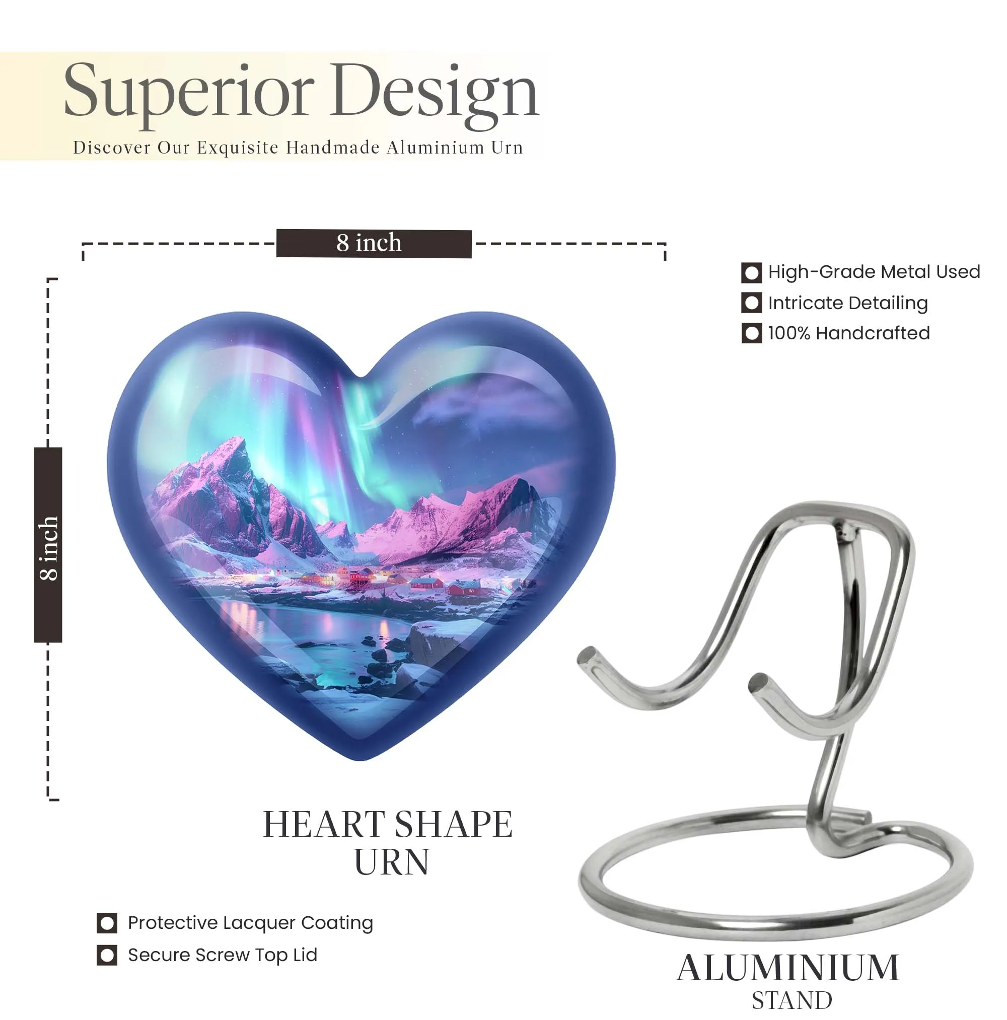 AURORA Urn A Momentous Tribute with Abstract-Themed Memorial Urn