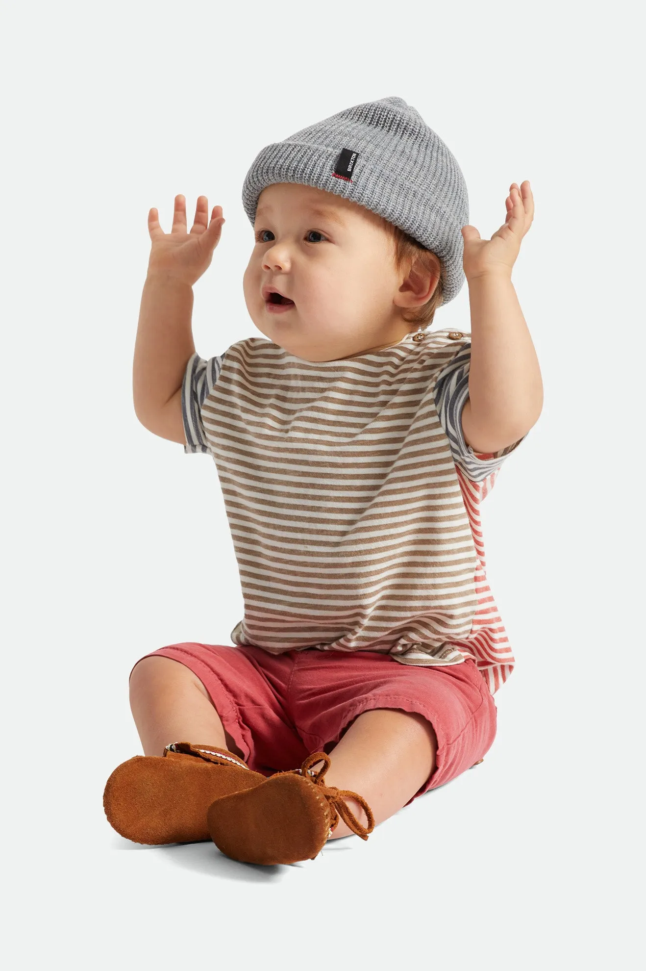 Baby Heist Beanie - Light Heather Grey