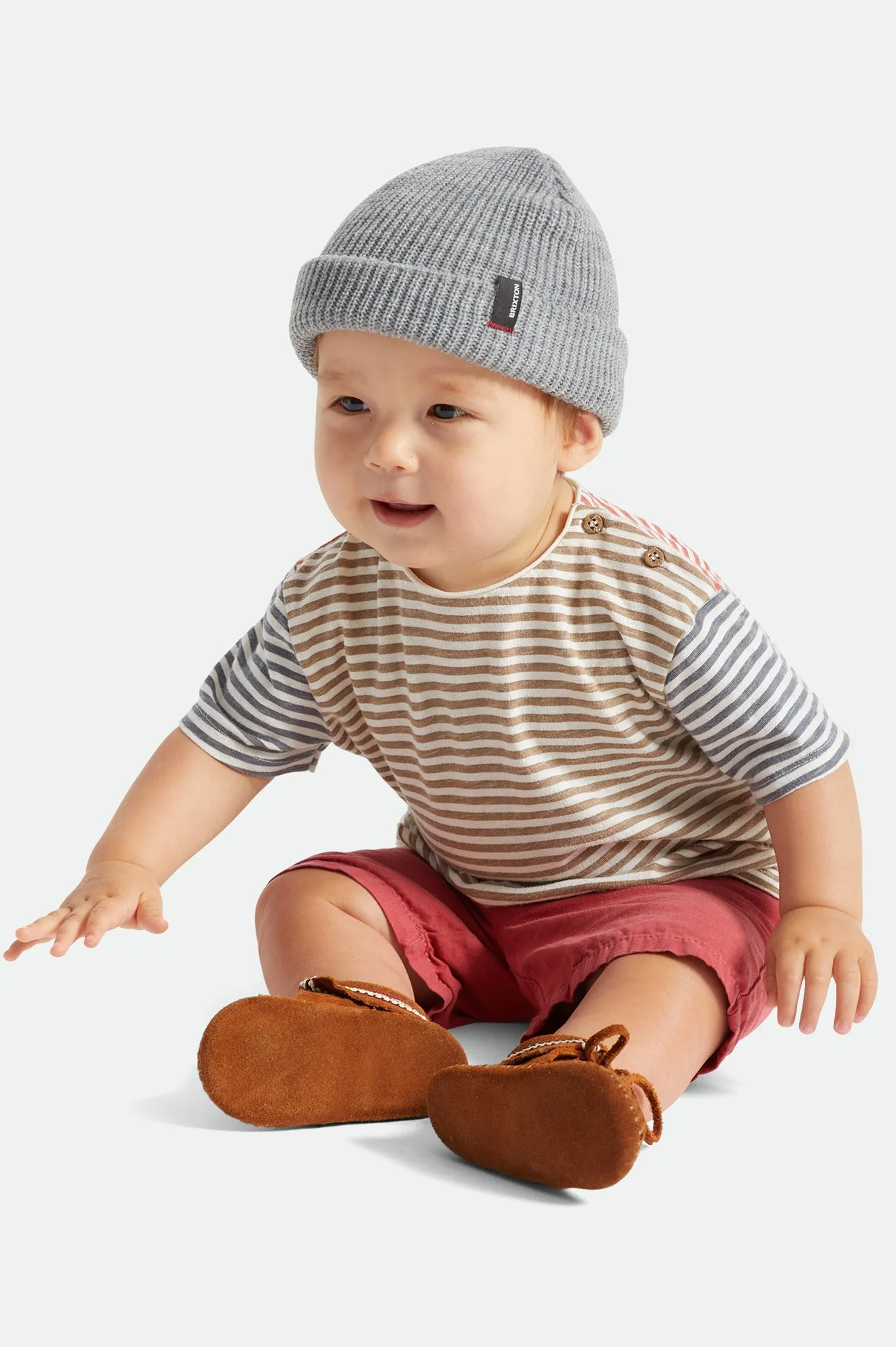 Baby Heist Beanie - Light Heather Grey