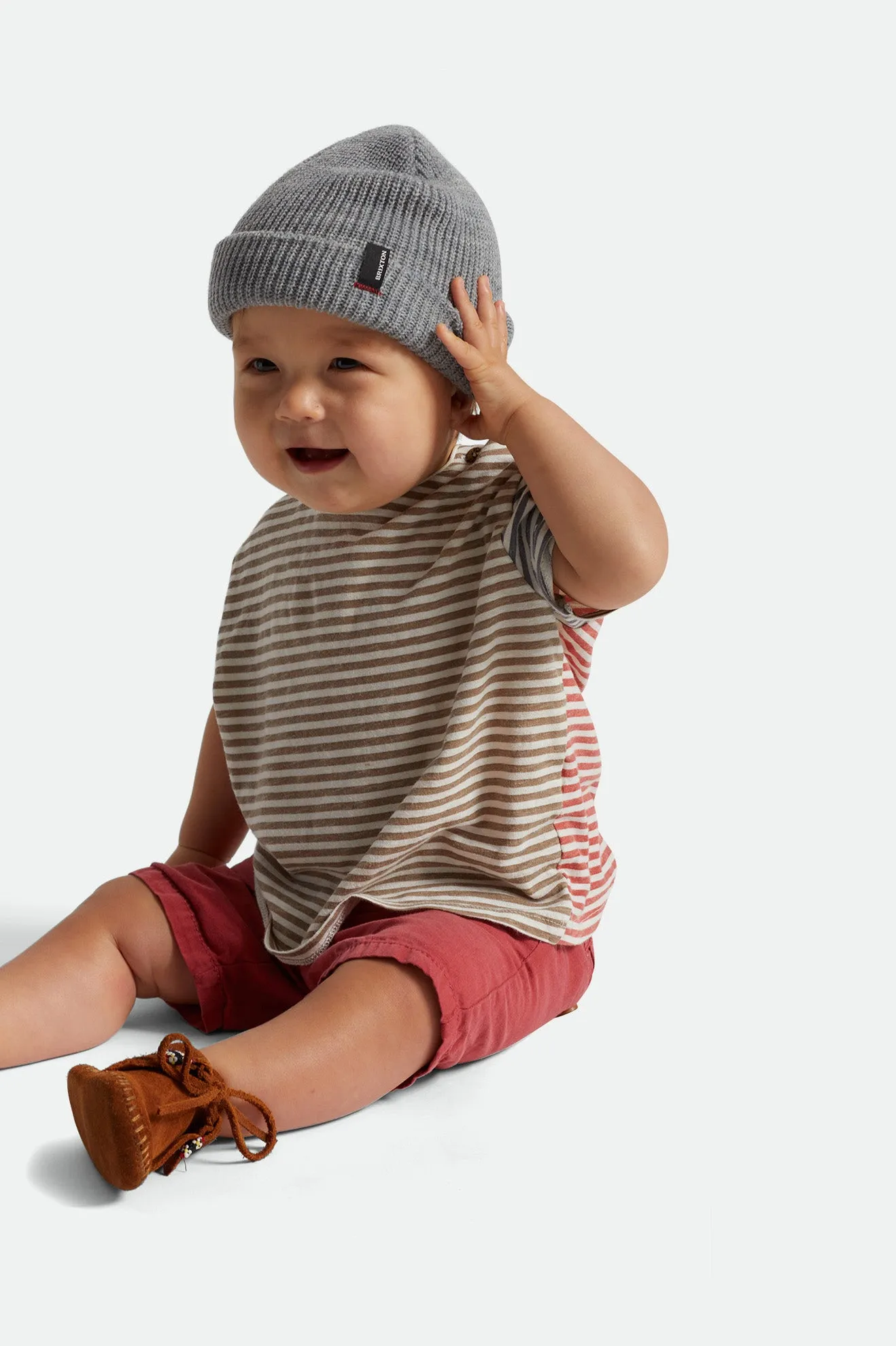 Baby Heist Beanie - Light Heather Grey