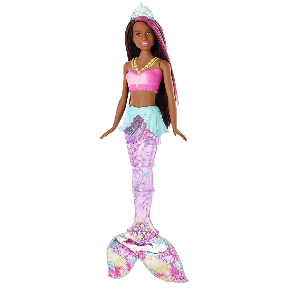 Barbie GFL83 Dreamtopia Sparkle Lights Mermaid, Brunette