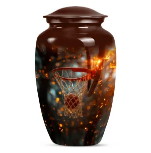 Basketball Urn: Modern Aluminium Memorial Urn for Adults