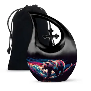Bear Embrace - Aesthetic Memorial Large Urn for Lasting Memories