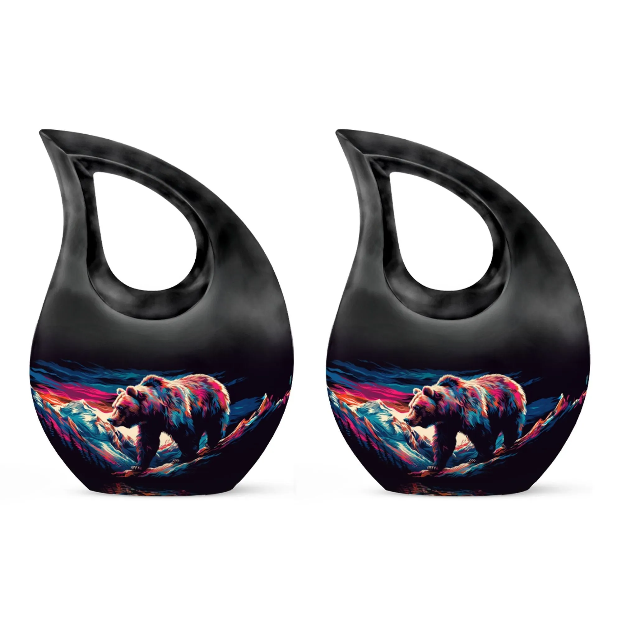 Bear Embrace - Aesthetic Memorial Large Urn for Lasting Memories
