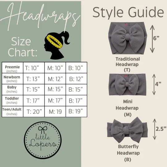 Black Cow Shimmer Headwrap