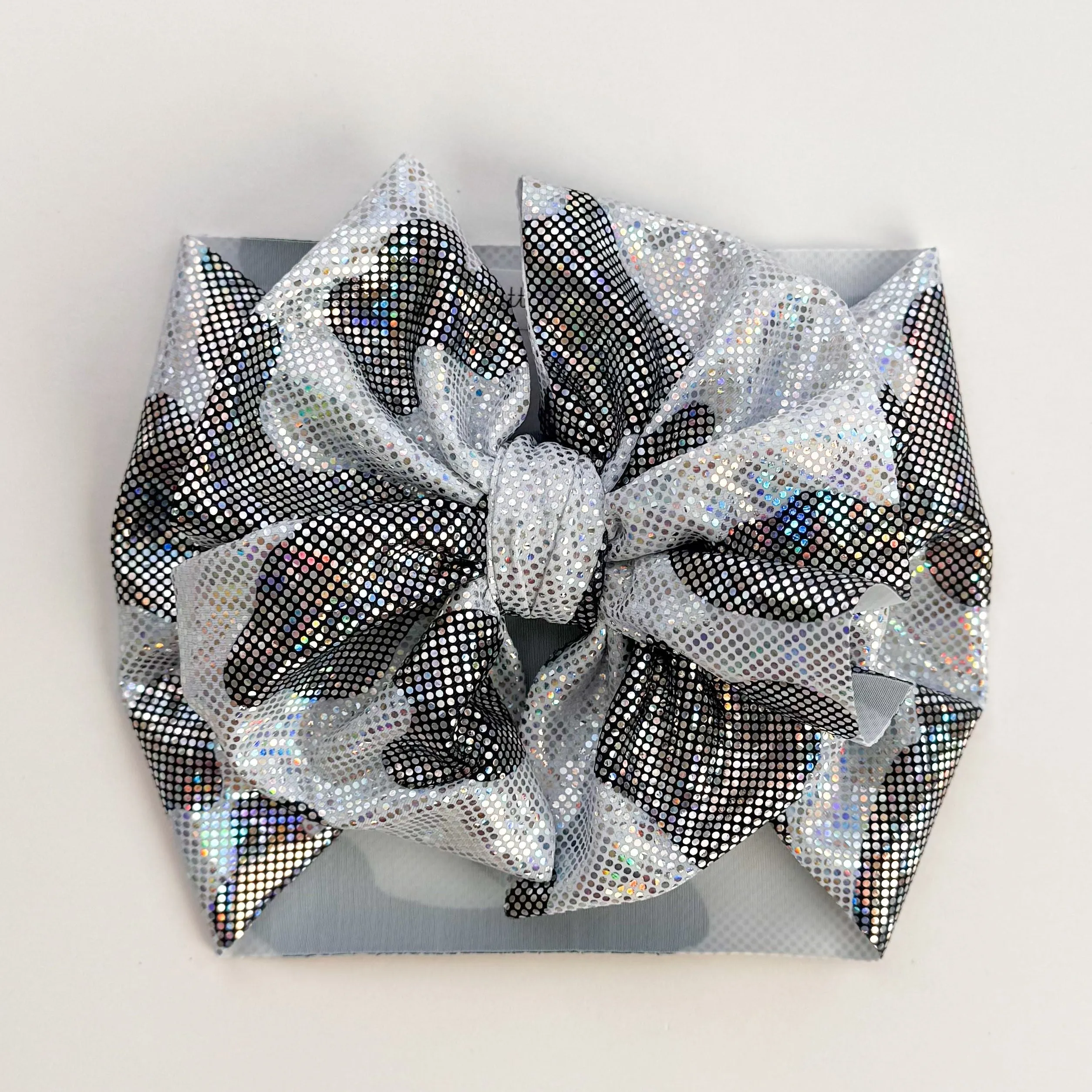 Black Cow Shimmer Headwrap