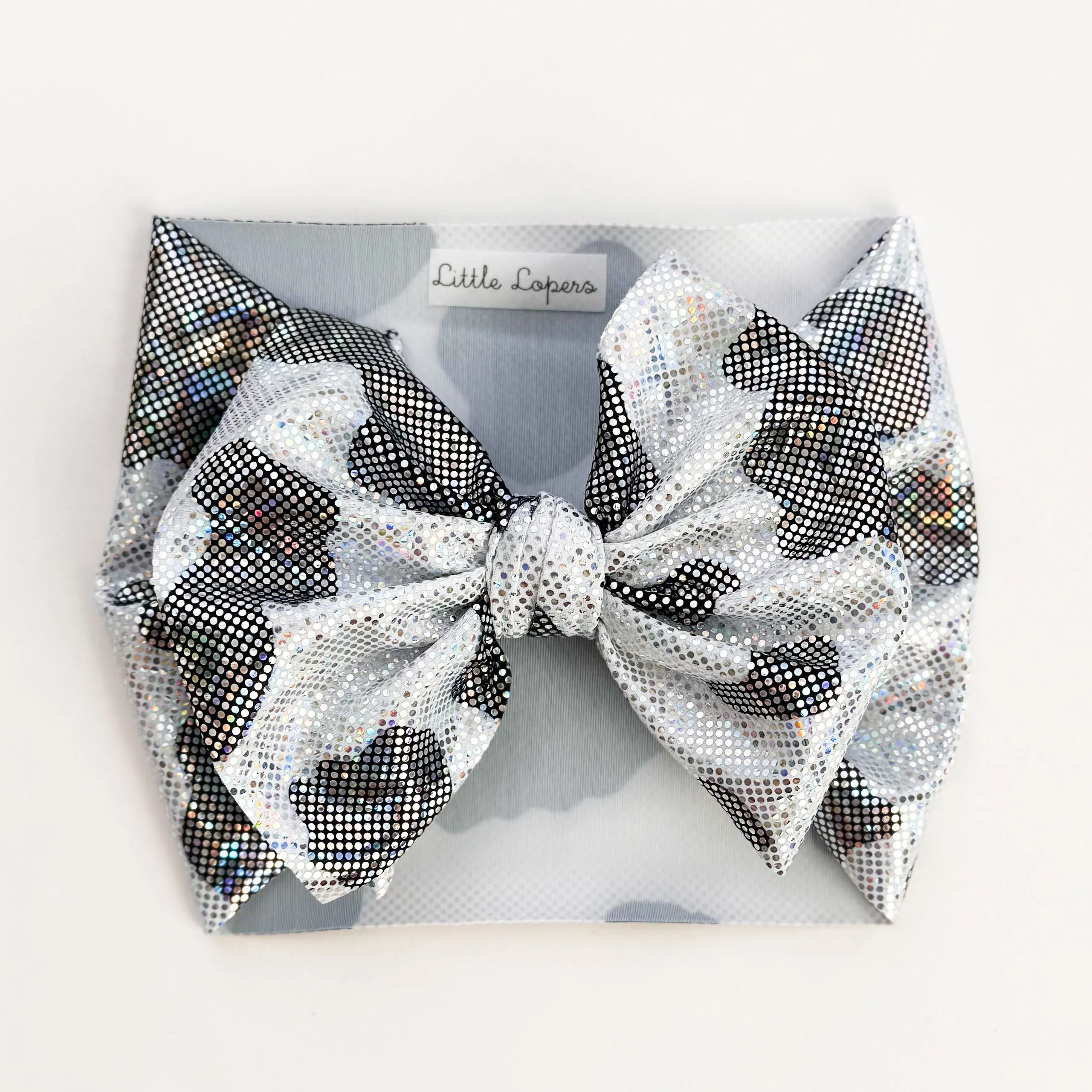 Black Cow Shimmer Headwrap