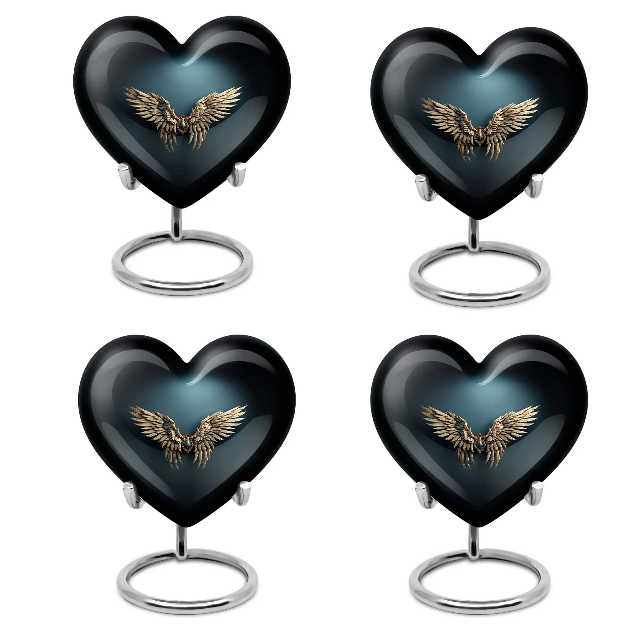 Blue Wings Heart Tribute: An Memorial Urn for Adult Ashes