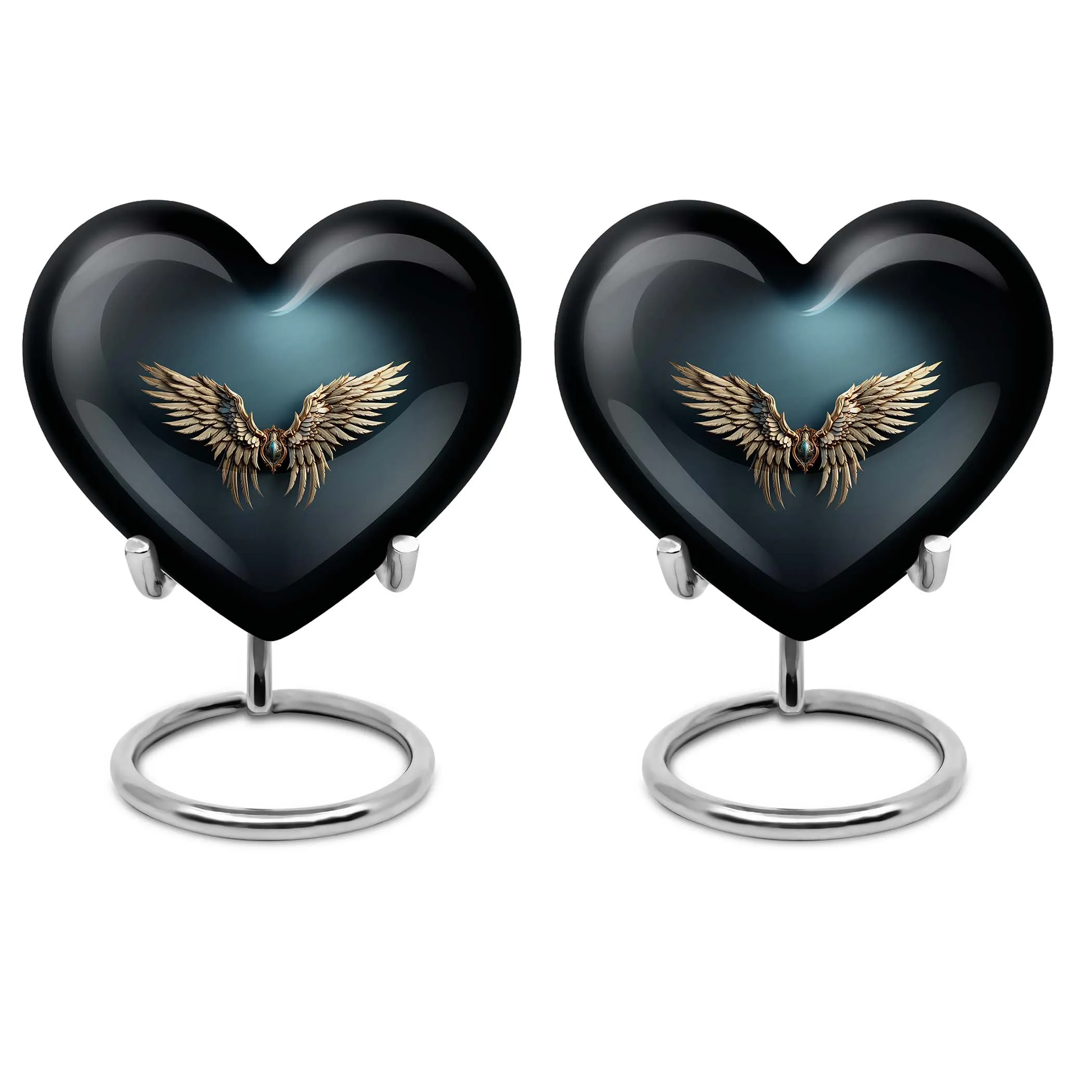 Blue Wings Heart Tribute: An Memorial Urn for Adult Ashes