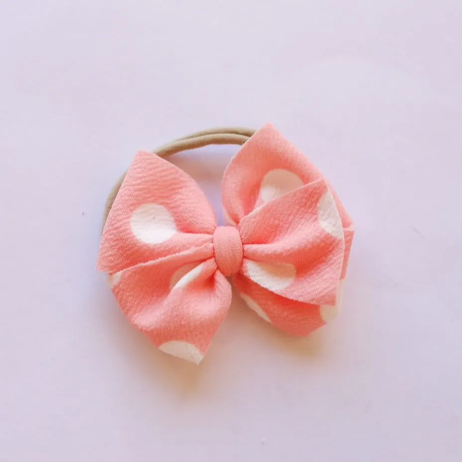 Blush Dots Bow