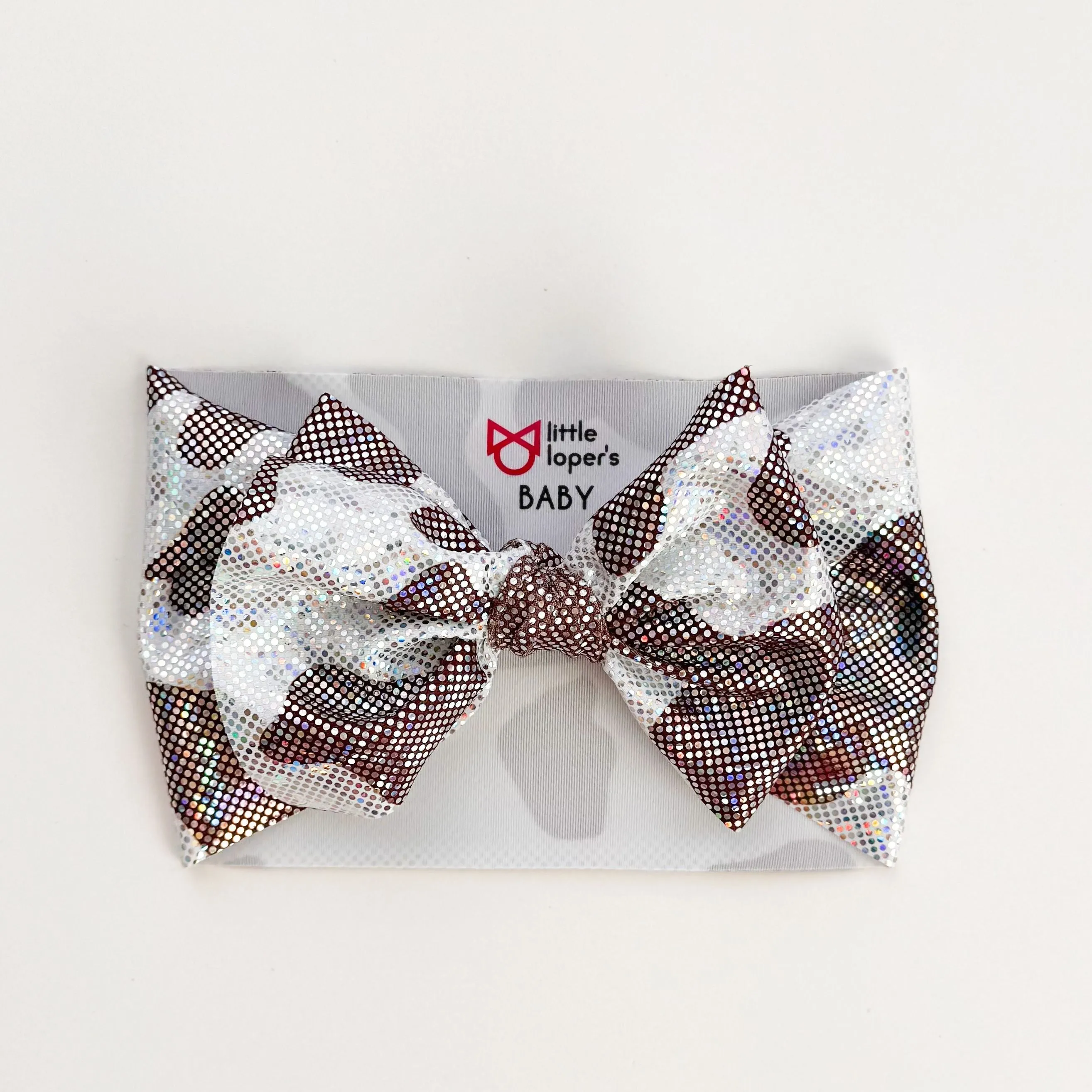 Brown Cow Shimmer Headwrap