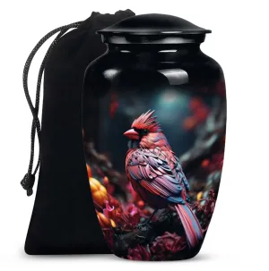 Cardinal Bird  : Large Empathy Urn to Remember the Departed