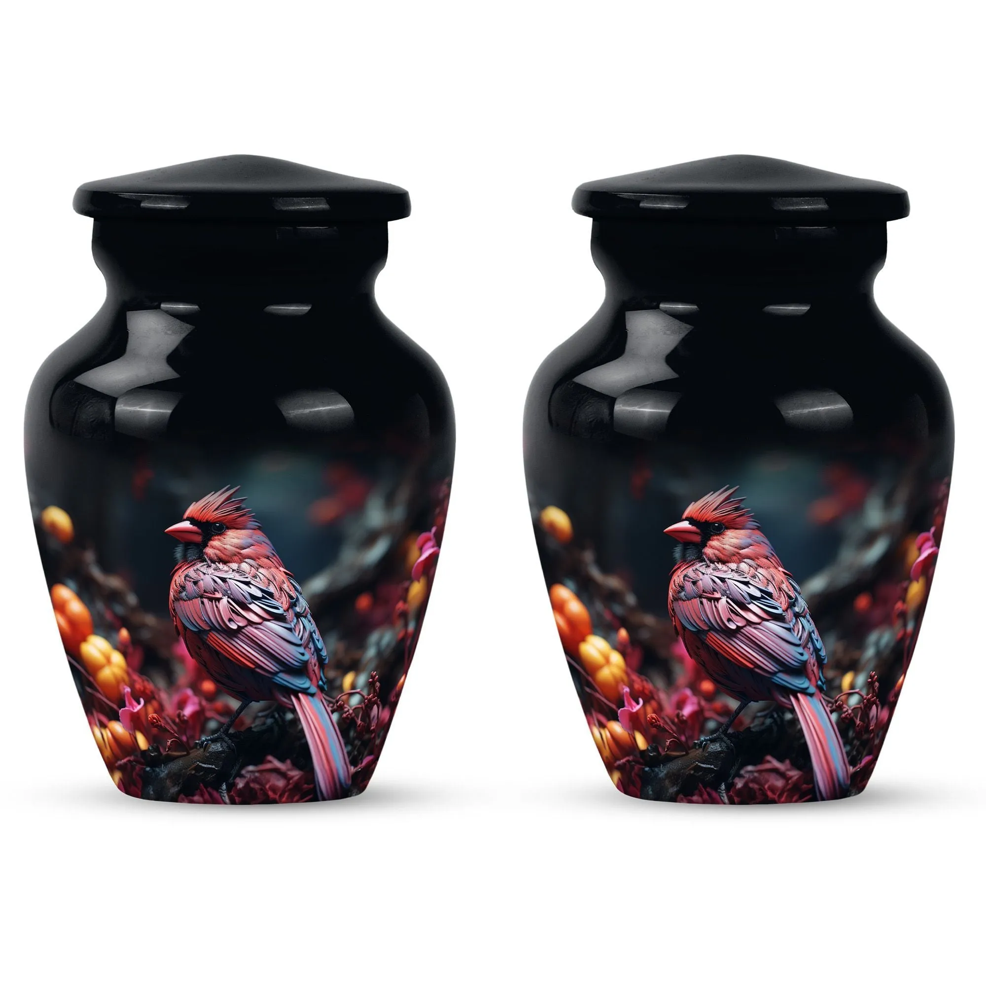 Cardinal Bird  : Large Empathy Urn to Remember the Departed