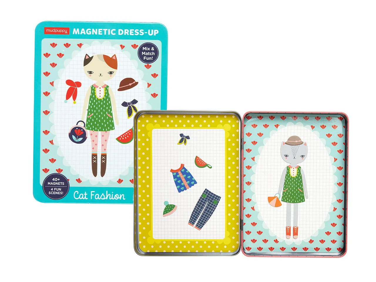 Cat Fashion Magnetic Figures