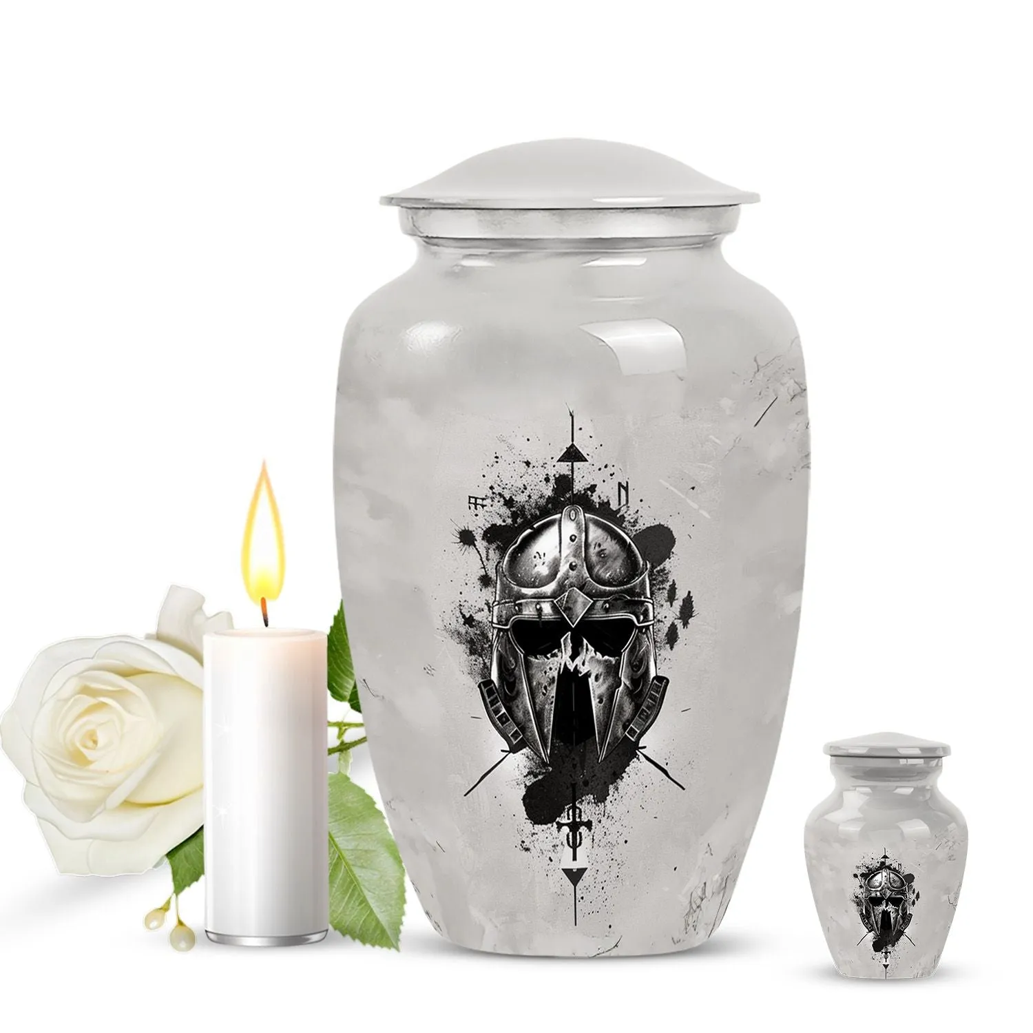 Catholic Commemoration: Prestigious Large Urn For Ashes