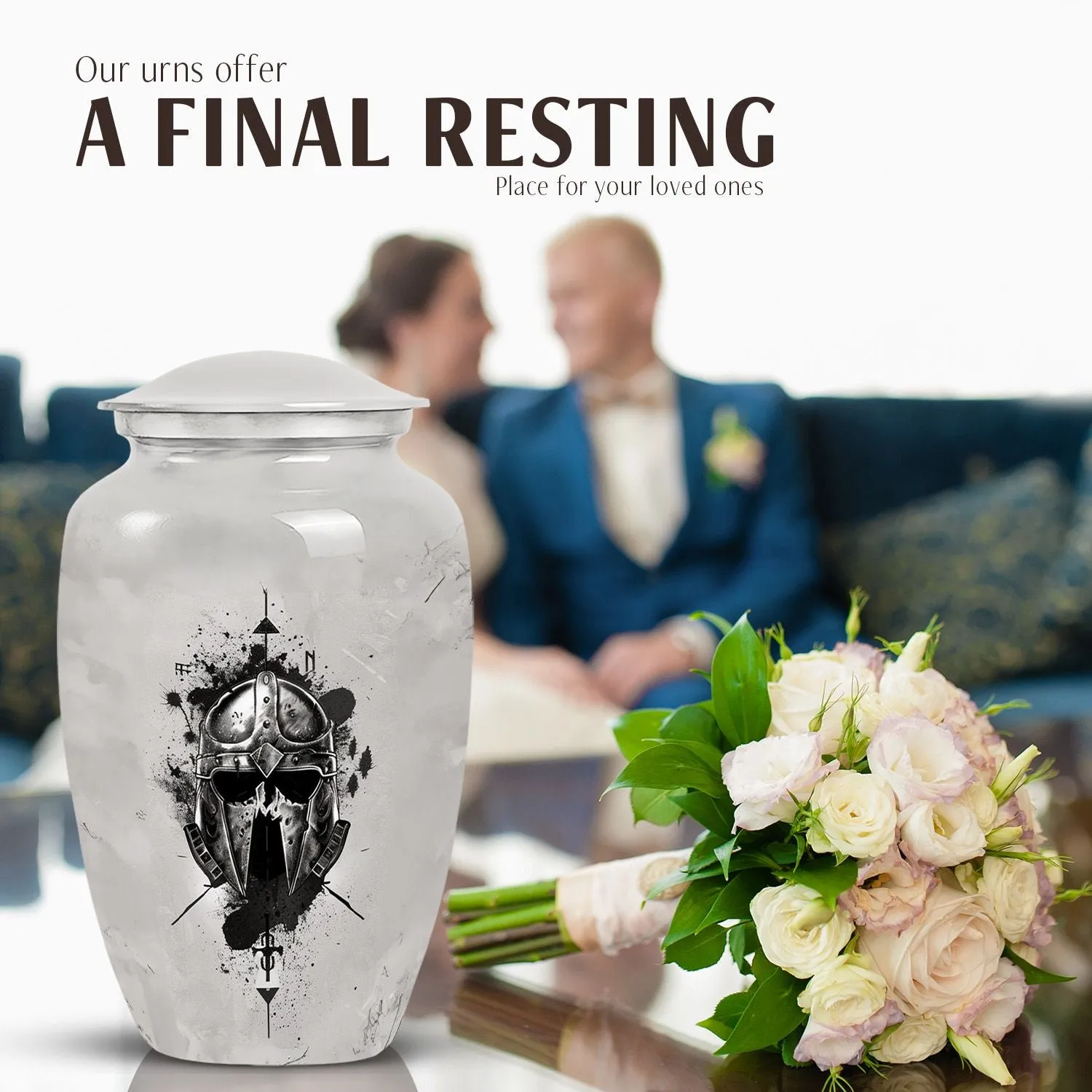 Catholic Commemoration: Prestigious Large Urn For Ashes
