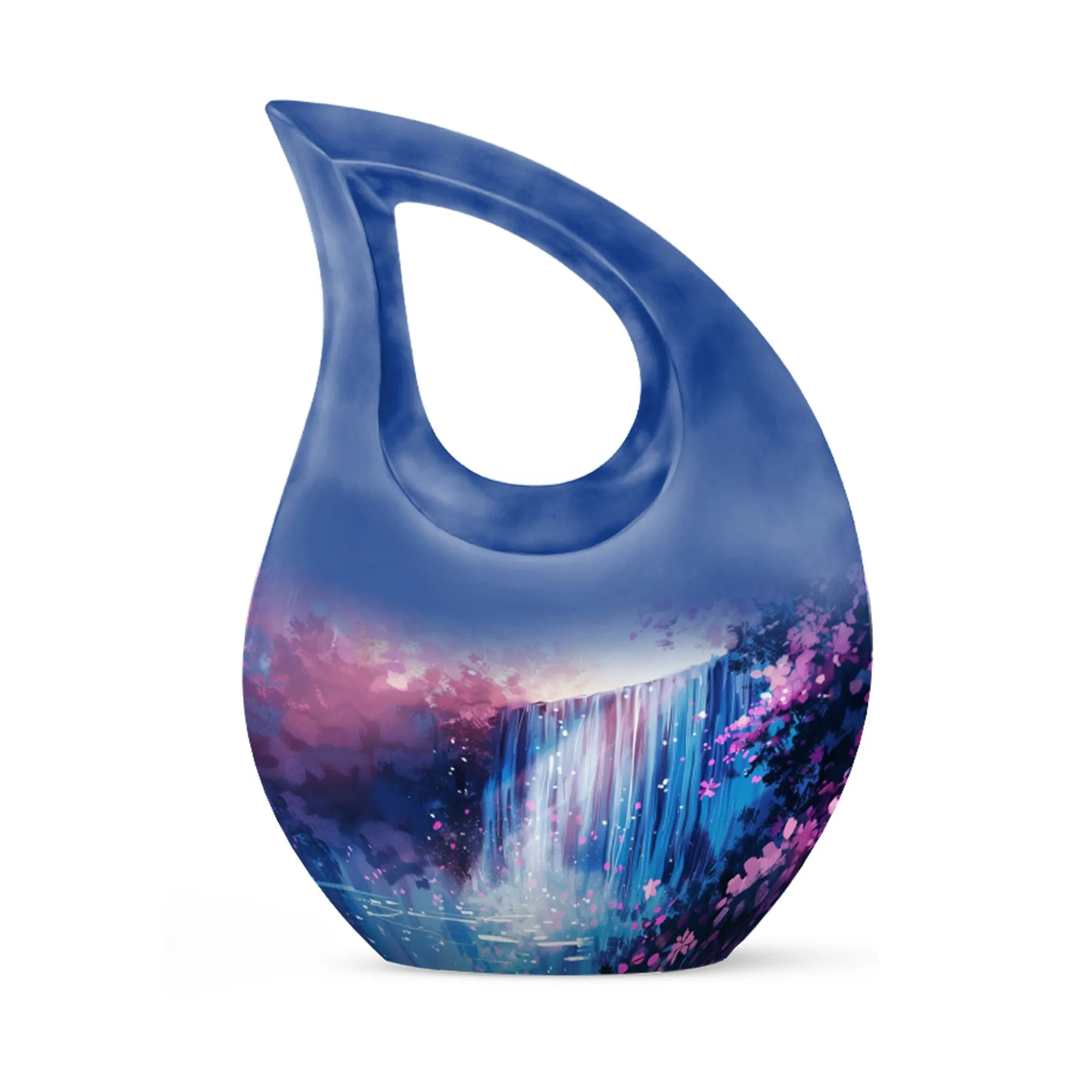 Classy Spring's Symphony Aluminium Memorial Urn For Ashes