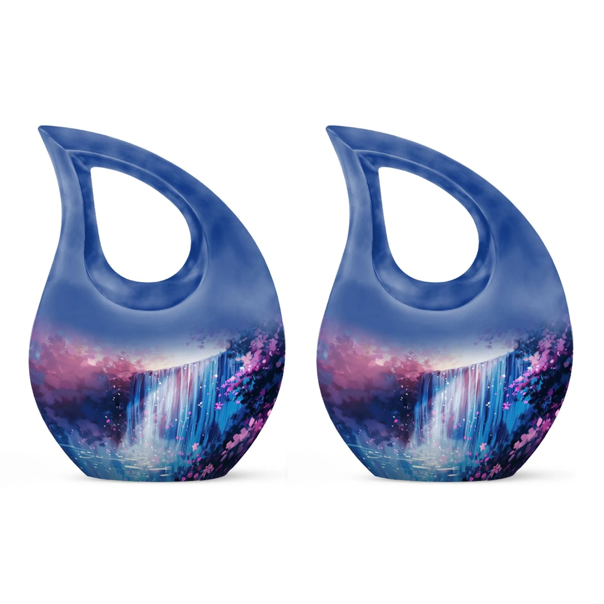 Classy Spring's Symphony Aluminium Memorial Urn For Ashes