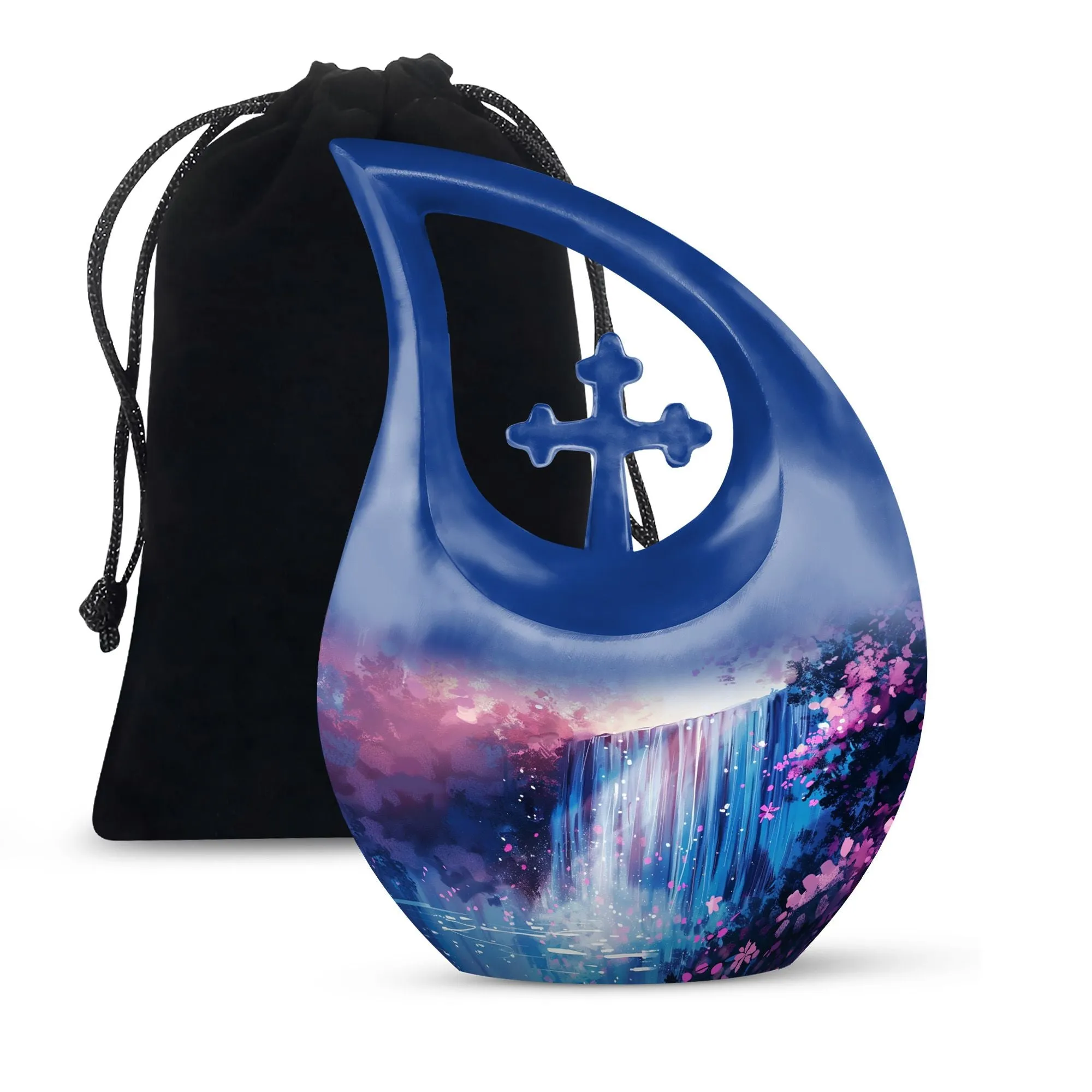 Classy Spring's Symphony Aluminium Memorial Urn For Ashes