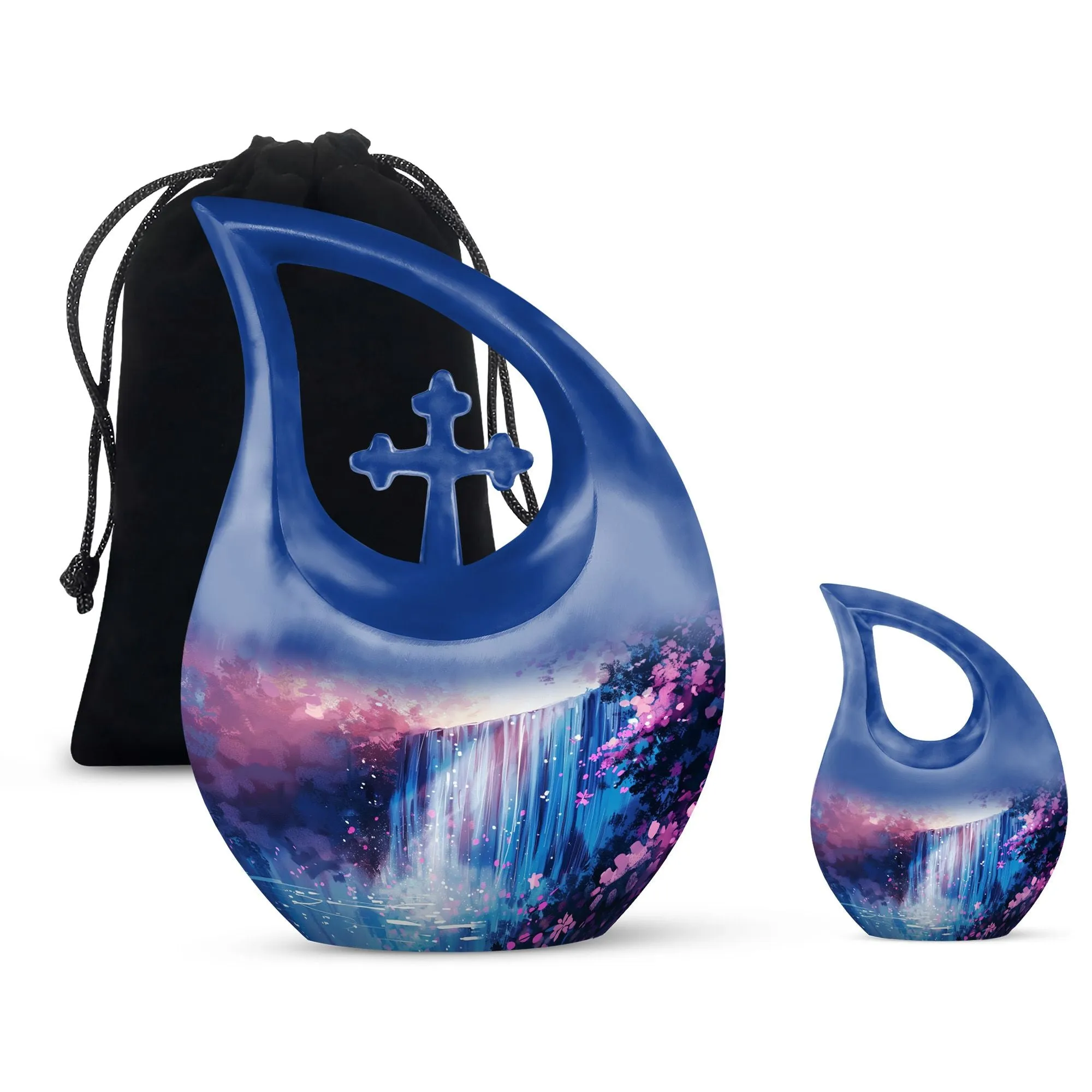Classy Spring's Symphony Aluminium Memorial Urn For Ashes