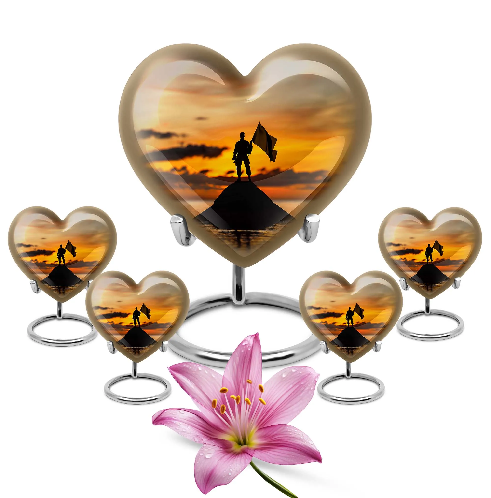 Commemorative Military Cremation Urn: Heartfelt Medium Urn