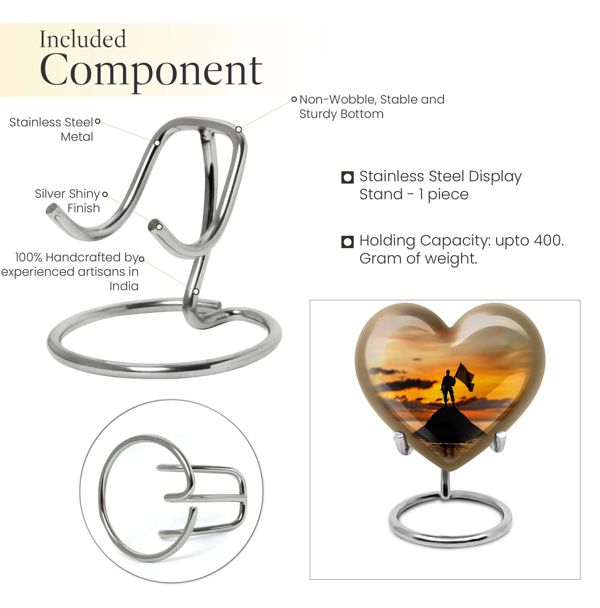 Commemorative Military Cremation Urn: Heartfelt Medium Urn
